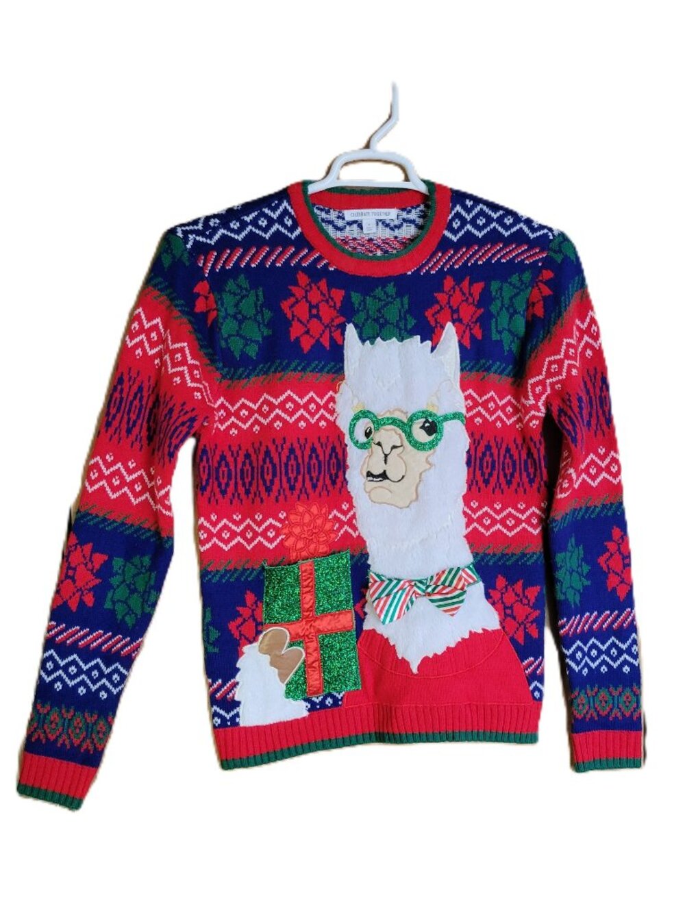 Celebrate Together Sweater S Holiday Christmas LLama